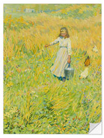 Wandsticker Die kleine Arbeiterin