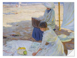 Wandsticker Im Schatten des Zeltes