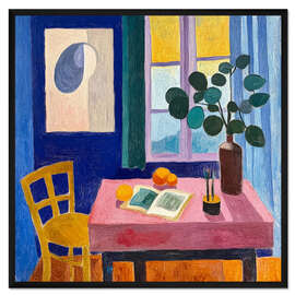 Gerahmter Kunstdruck Morgens von Ihrem Zimmer - DejaReve