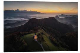 Acrylic print Slovenian beauty at sunrise - Martin Podt