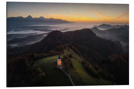 Tableau en aluminium Slovenian beauty at sunrise
