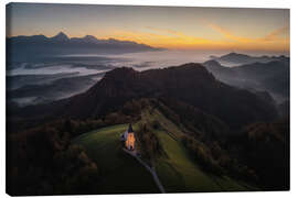 Canvas print Slovenian beauty at sunrise - Martin Podt