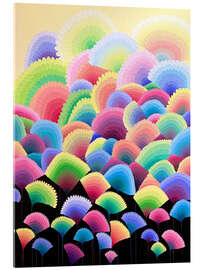 Acrylic print Multicolour Flowers - Maria Tuzhilkina