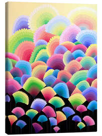 Lærredsbillede Multicolour Flowers - Maria Tuzhilkina