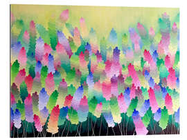 Gallery Print Feld der Regenbogenblumen