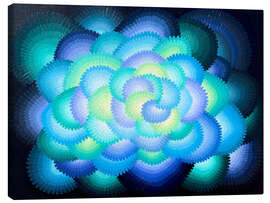 Lienzo Blue Space Flowers - Maria Tuzhilkina