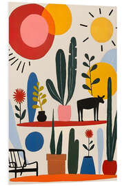 Foam board print Colourful Shelfie