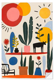 Autocolante decorativo Colourful Shelfie - 83 Oranges