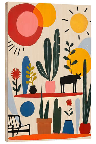 Cuadro de madera Colourful Shelfie