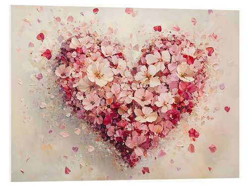 Obraz na PCV Valentines Day Red Hearts II