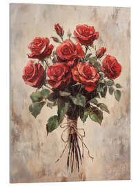 Gallery print Valentines Day Red Roses Bouquet