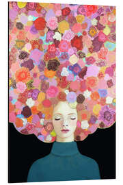 Tableau en aluminium Tu sais me faire fleurir - Sylvie Demers