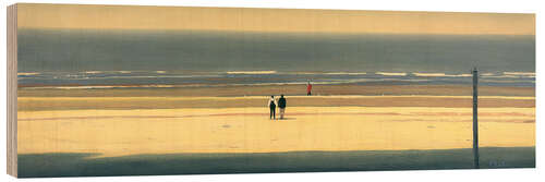Wood print The Yellow Beach