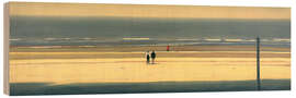 Wood print The Yellow Beach - Mark van Crombrugge