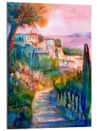 Galleritryck Provence Village in the Evening Light