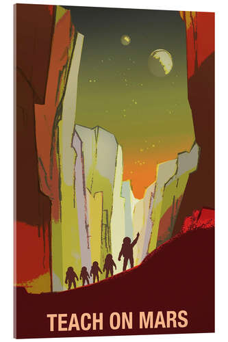 Akryylilasitaulu Teach on Mars - Space Travel Recruitment