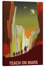 Canvas print Teach on Mars - Space Travel Recruitment