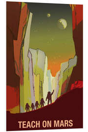 Quadro em PVC Teach on Mars - Space Travel Recruitment