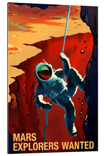 Gallery print Mars Explorers Wanted - Space Travel Recruitment