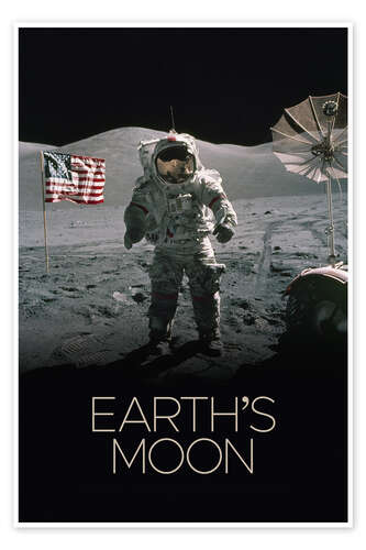 Poster Earth's Moon - Apollo Mission