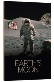 Cuadro de madera Earth's Moon - Apollo Mission - NASA