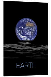Acrylglas print Earth, Photo from the Moon
