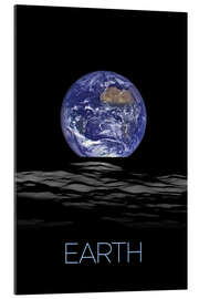 Gallery print Earth, Photo from the Moon - NASA
