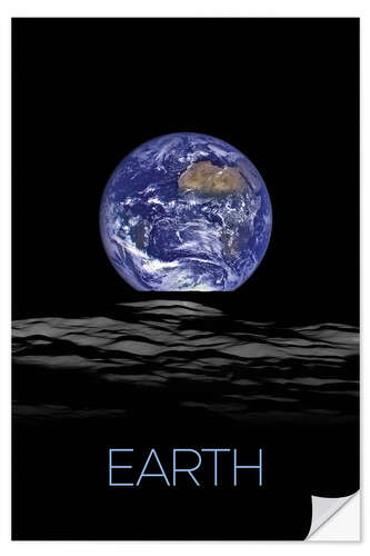 Wall sticker Earth, Photo from the Moon