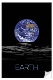 Wall sticker Earth, Photo from the Moon