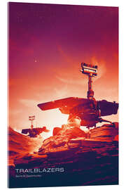 Tableau en verre acrylique Trailblazers, Mars Exploration Rover Project - NASA