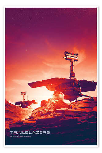 Poster Trailblazers, Mars Exploration Rover Project