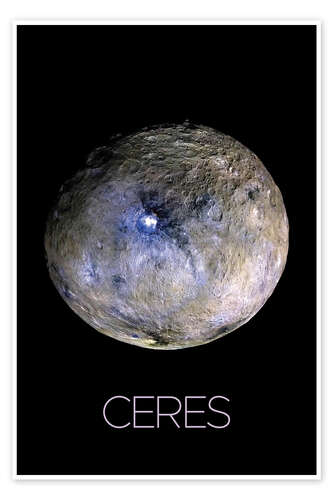 Poster Zwergplanet Ceres