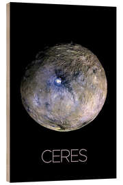 Cuadro de madera Dwarf Planet Ceres - NASA