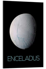 Acrylic print Encedalus, a moon of Saturn