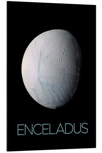 Quadro em alumínio Encedalus, a moon of Saturn