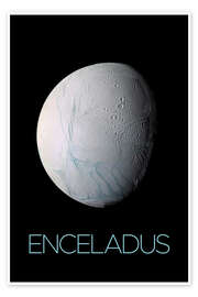 Kunstwerk Encedalus, a moon of Saturn - NASA