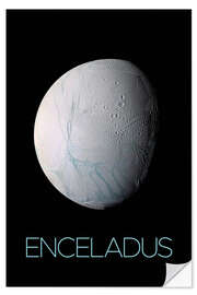 Wall sticker Encedalus, a moon of Saturn