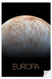 Wall sticker Europa, the largest moon of Jupiter