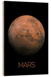 Cuadro de madera Mars
