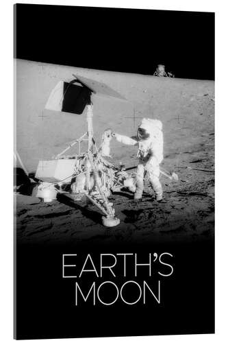 Cuadro de metacrilato Astronaut on the Moon - Earth's Moon