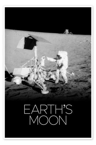 Poster Astronaut on the Moon - Earth's Moon