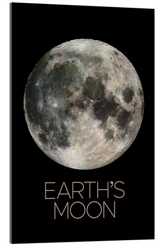 Acrylic print Earth's Moon