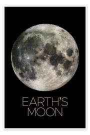 Wall print Earth's Moon - NASA