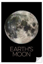 Wandsticker Earth's Moon