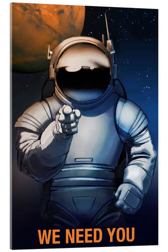 Akryylilasitaulu We Need You - Space Travel Recruitment