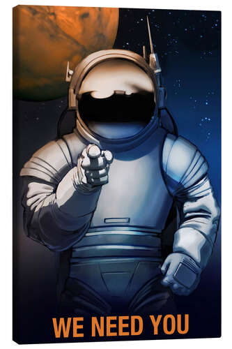 Canvas print We Need You - Space Travel Recruitment