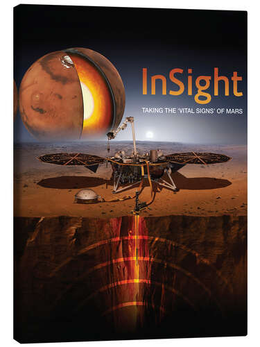 Quadro em tela InSight robotic lander, Mars