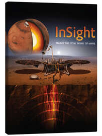 Quadro em tela InSight robotic lander, Mars - NASA
