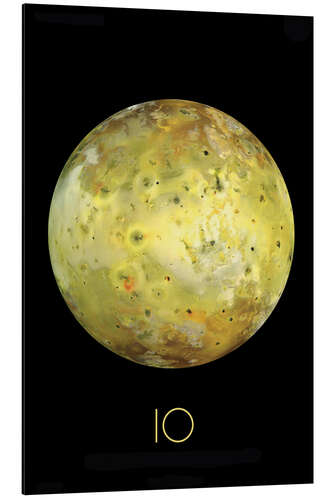 Aluminium print Io, a moon of Jupiter