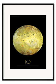 Gerahmter Kunstdruck Io, ein Mond des Jupiters